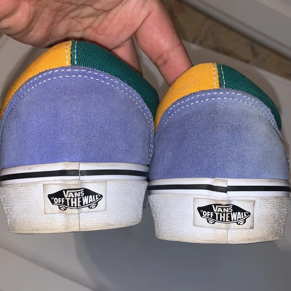 Vans Green Yellow Blue Color way Sneakers Men’s Size 12